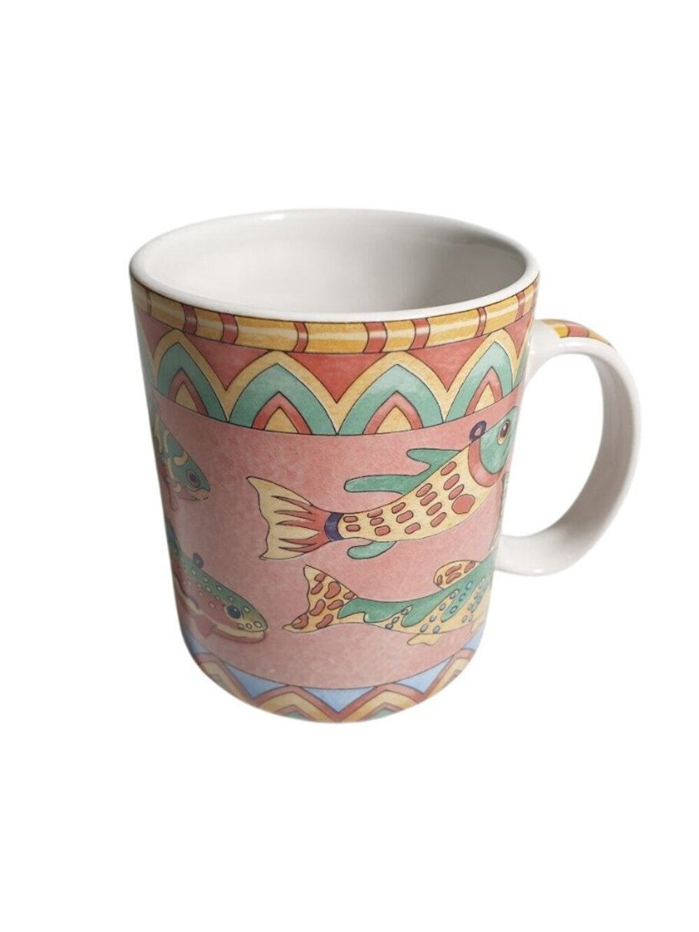 Siddhia Hutchinson Splash Mug Ceramic Colorful Fish 1996 Coffee Cup Replacement